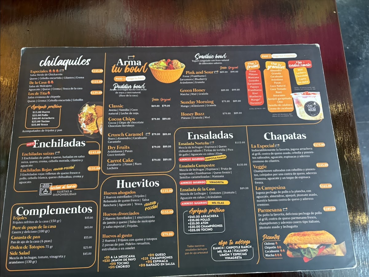 The Bowl House Zacatecas Menu - Image 3
